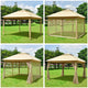 TheLAShop 11x11 ft Pop Up Gazebo(Frame, Canopy, Netting, Stakes) Image