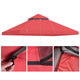 TheLAShop 10x10ft 2-Tier Canopy Replacement Top for Petpvilit Gazebo