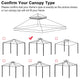 TheLAShop 10x10ft 2-Tier Canopy Replacement Top for Crescent Gazebo