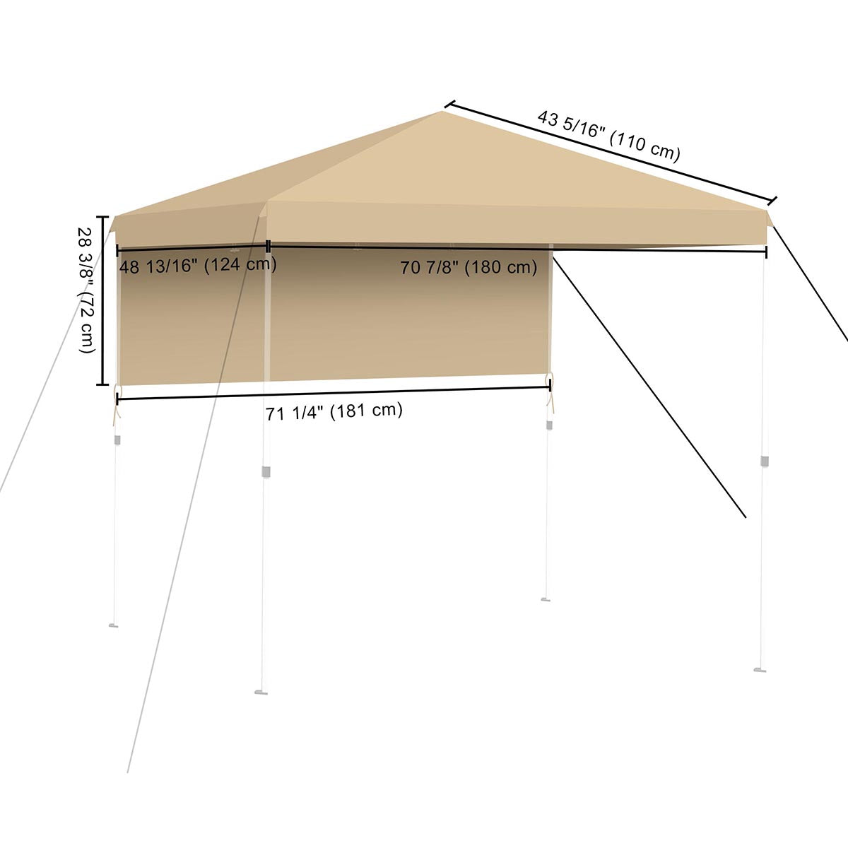 TheLAShop 6x4ft BBQ Grill Gazebo Canopy Replacement CPAI-84