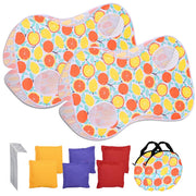 TheLAShop Portable Fabric Popup Billboard Sandbag Toss Game (3x)Bean Bags, Orange 2ct/pk Image