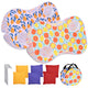 TheLAShop Portable Fabric Popup Billboard Sandbag Toss Game (3x)Bean Bags, Lemon+Orange Image
