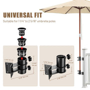 TheLAShop Outdoor Umbrella Mount to Post, Railing, Bleachers for Poles D2 5/16" Image