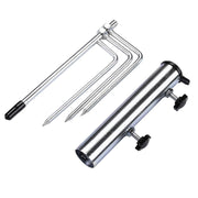 TheLAShop Metal Beach Umbrella Holder for Sand Grass Ground D1 7/16" Image