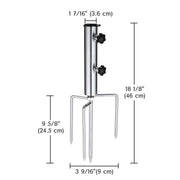 TheLAShop 1 1/2" Clamp on Outdoor Umbrella Holder D7/8" to D1 1/4" Image