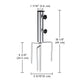 TheLAShop 1 1/2" Clamp on Outdoor Umbrella Holder D7/8" to D1 1/4" Image