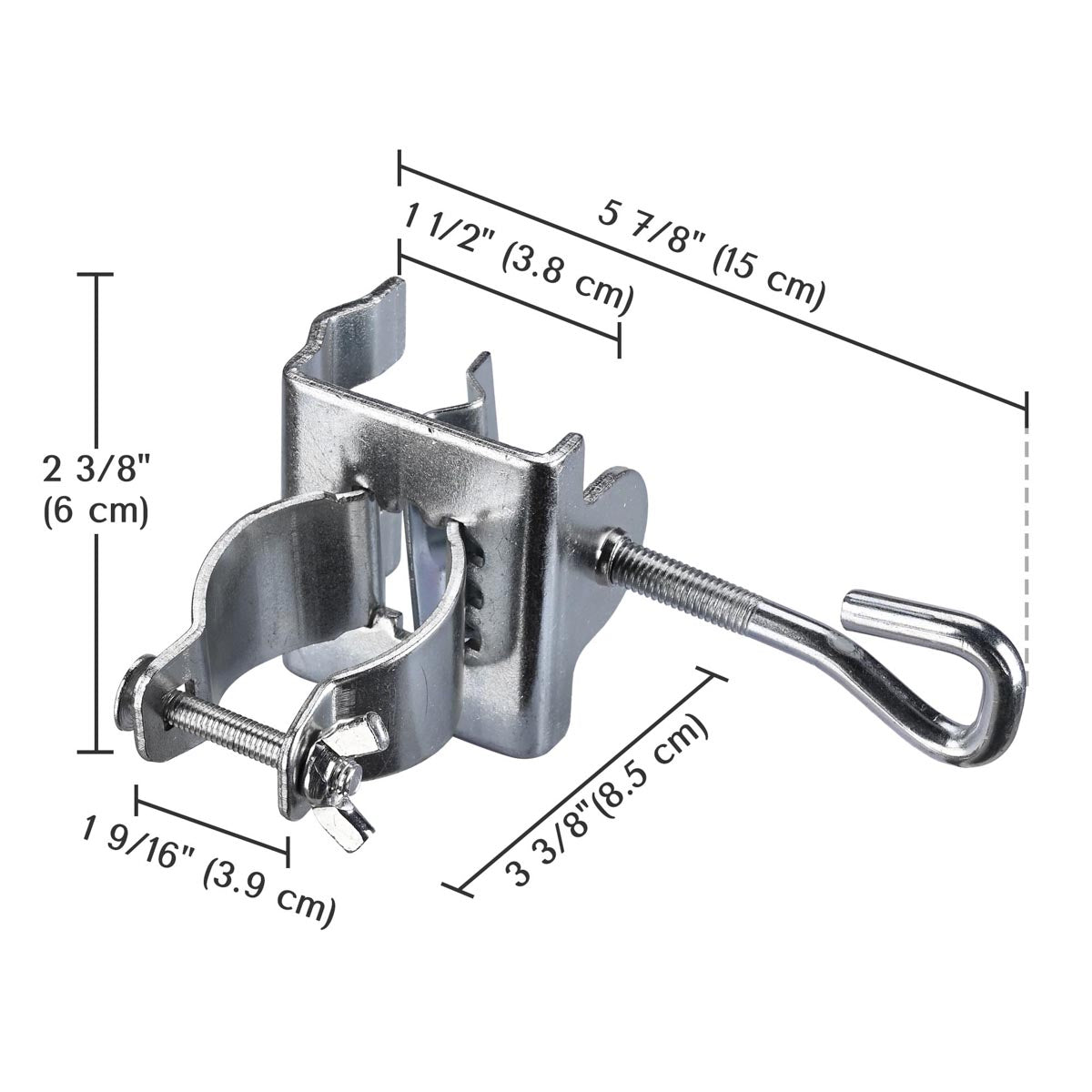 clamp for patio umbrella TheLAShop 1 1/2" Clamp on Outdoor Umbrella Holder D7/8" to D1 1/4"