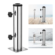 TheLAShop Stainless Steel Umbrella Deck Mount Base for Poles D2 1/8" Image