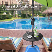 TheLAShop Patio Beach Umbrella Table Tray 20x1.5in Image