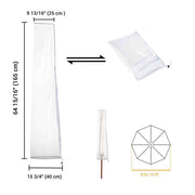 TheLAShop Outdoor Umbrella Cover with Zipper 65 in. Transparent Image