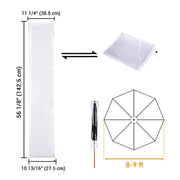 TheLAShop 8-9ft Outdoor Umbrella Cover with Zipper 56 in. Transparent Image