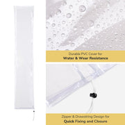 TheLAShop 8-9ft Outdoor Umbrella Cover with Zipper 56 in. Transparent Image
