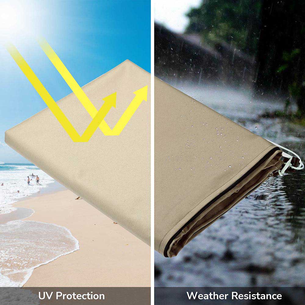 TheLAShop 15ft Patio Umbrella Cover with Zipper & Rod 61x28 in