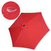 TheLAShop 7.5' 6-Rib Tilt Patio Umbrella Outdoor Umbrella Crank Lift Image