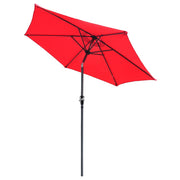 TheLAShop 8ft 6-Rib Patio Table Umbrella for Outdoor Market, Wine Red Image