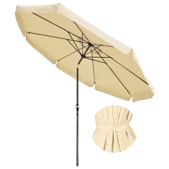 TheLAShop 10 Foot 8-Rib Outdoor Patio Umbrella Tilt & Crank