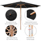 TheLAShop 13ft 8-Rib Commercial Wood Patio Umbrella & Deck Mount Image