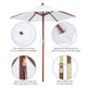 TheLAShop Commercial Patio Umbrella 7ft 6-Rib for Boutique Hotels/Rooftop Bars Image