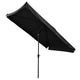 TheLAShop 10'x6.5' Patio Rectangular Tilt Umbrella Furniture Color Options, Black Image