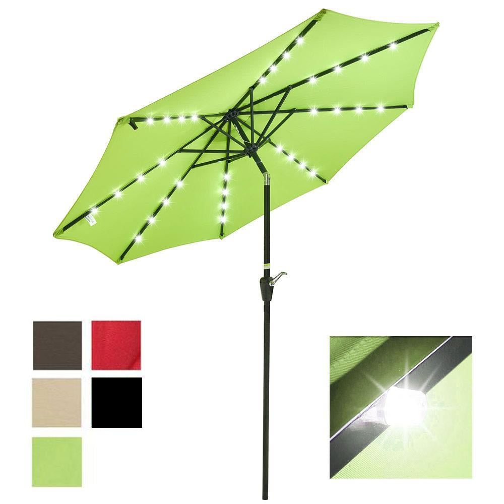 9foot Patio Umbrella with Solar Lights