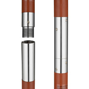 TheLAShop Bulk Custom Logo Outdoor Umbrellas - 9ft 8-Rib Wood Market Umbrella Image