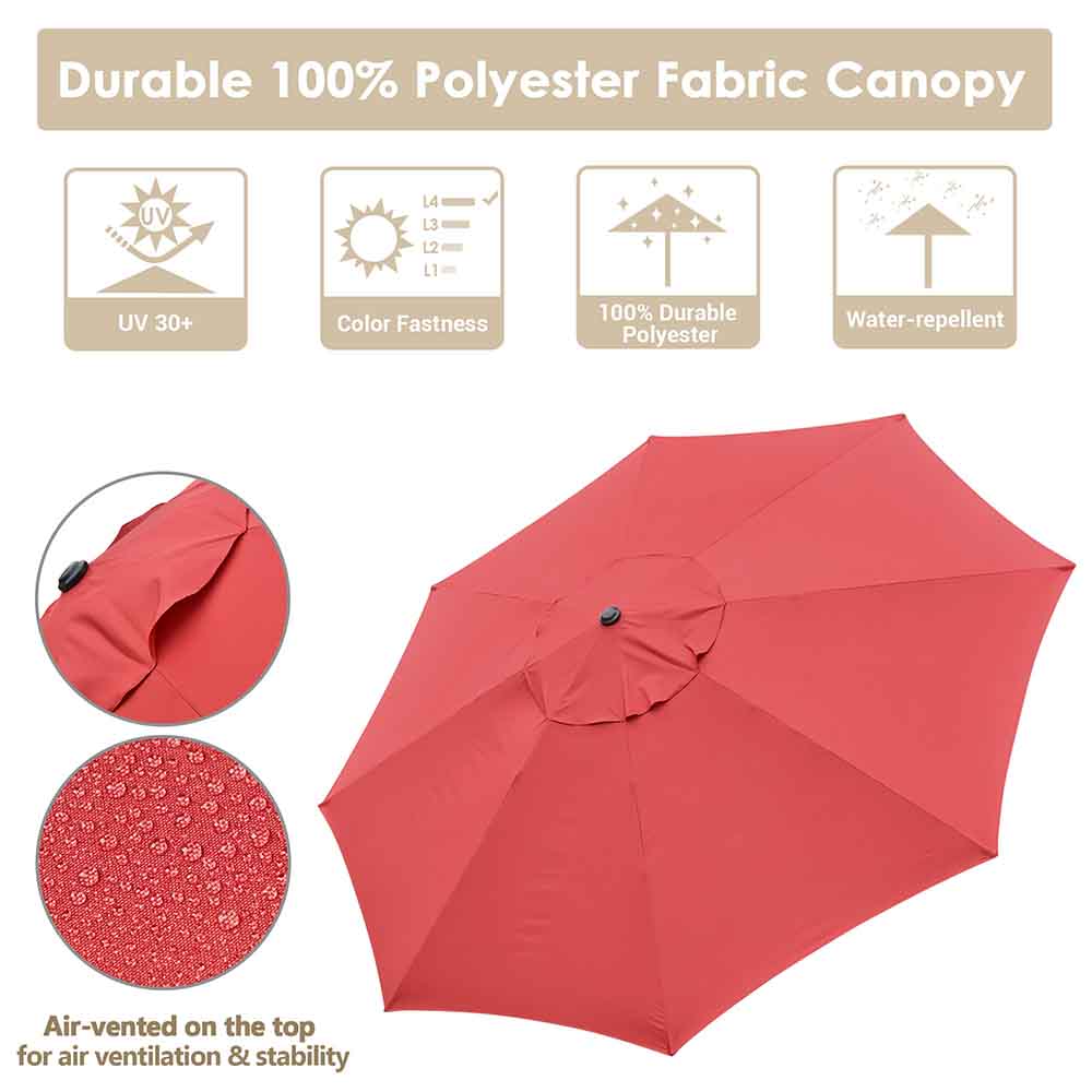ＥＮアンブレラテーブル TheLAShop 13 Foot 8-Rib Patio Furniture Table Market Umbrella Color Op