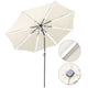 TheLAShop Patio Umbrella with Solar Lights Tilt Umbrella 10 ft 8-Rib, White Image