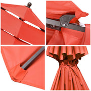 TheLAShop 9 ft Tilt Market Umbrella 3-Tiered 8-Rib Image