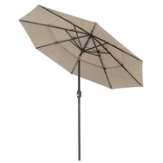 TheLAShop 10 ft Tilt Market Umbrella 3-Tiered 8-Rib, Khaki Image