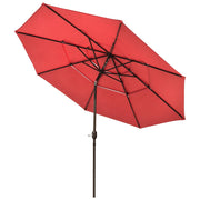 TheLAShop 11 ft Tilt Market Umbrella 3-Tiered 8-Rib, Flame Scarlet Image