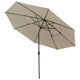 TheLAShop 11 ft Tilt Market Umbrella 3-Tiered 8-Rib, Khaki Image