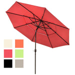 TheLAShop 11 ft Tilt Market Umbrella 3-Tiered 8-Rib Image