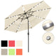 TheLAShop 10 ft 3-Tiered Tilting Patio Umbrella with Lights 8-Rib Image