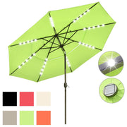 TheLAShop 11 ft 3-Tiered Tilting Patio Umbrella with Lights 8-Rib Image