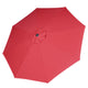 TheLAShop 10 ft 8-Rib Patio Umbrella Tilt & Crank 220g Yarn-dyed Canopy UV50+, Red Image