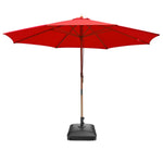 TheLAShop 13ft 8-Rib Wood Umbrella with Stand for Patio Outdoor Image