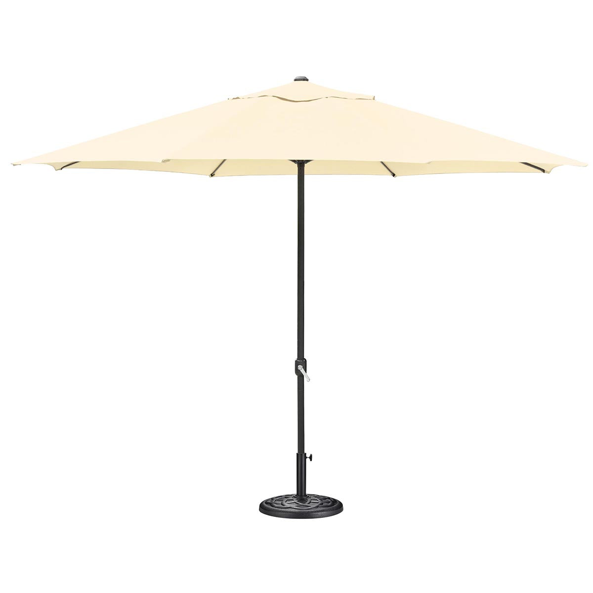 heavyweight patio umbrella stand TheLAShop 13ft Extra Large Patio Umbrella with Base for Market Garden