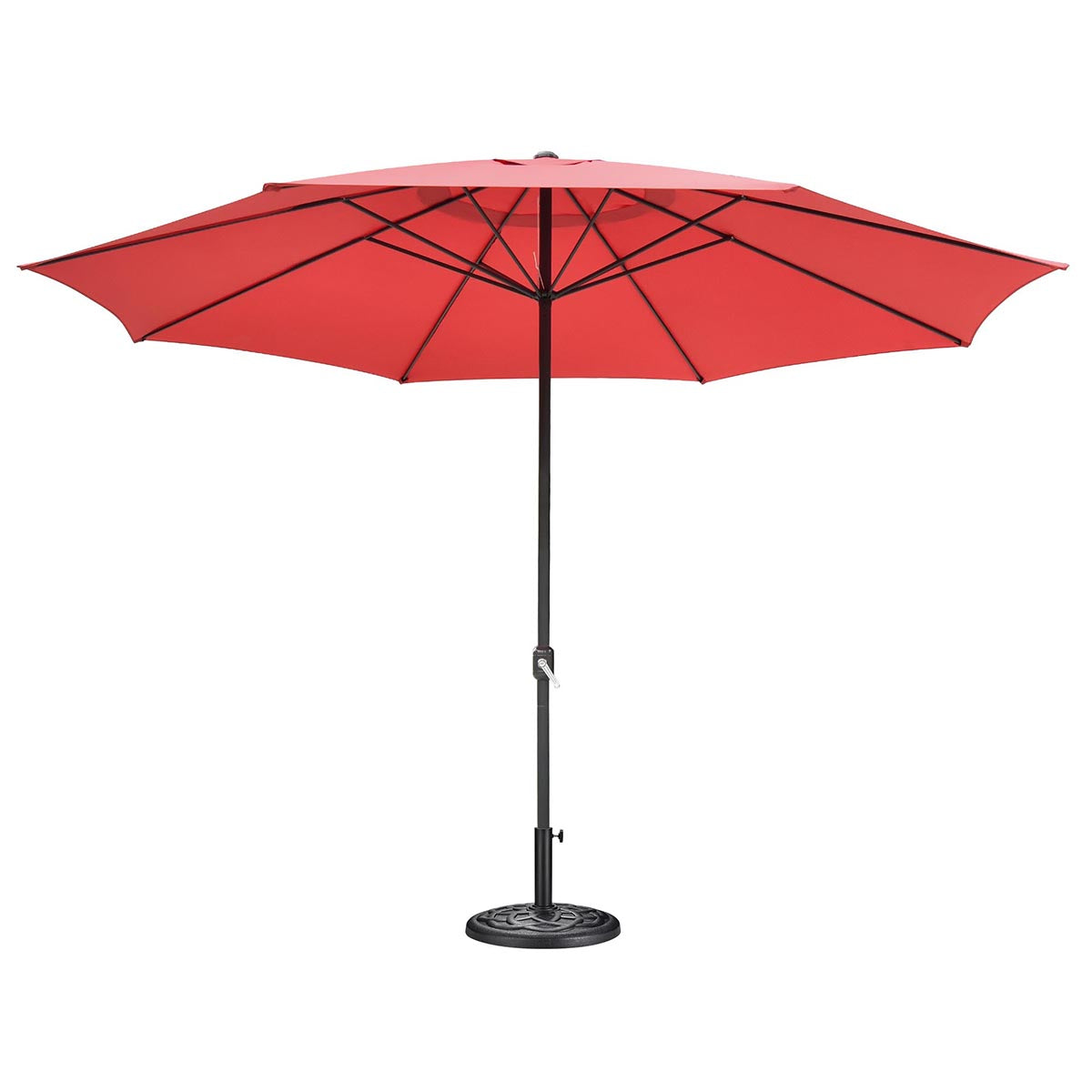 TheLAShop 13ft Extra Large Patio Umbrella with Base for Market Garden