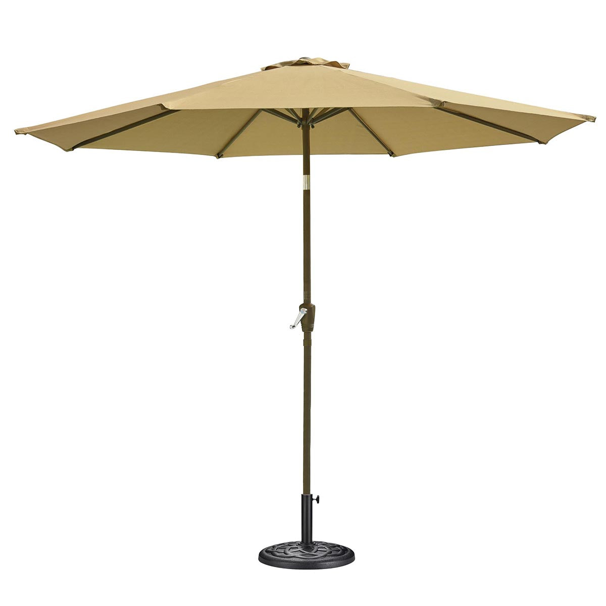 9x7 patio umbrella TheLAShop 9 ft 8-Rib Outdoor Patio Tilt Umbrella 200 gsm Canopy