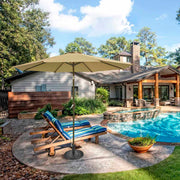 TheLAShop 9 ft 8-Rib Outdoor Patio Tilt Umbrella 200 gsm Canopy