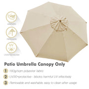 TheLAShop 10ft 8-Rib Patio Market Umbrella Replacement Canopy