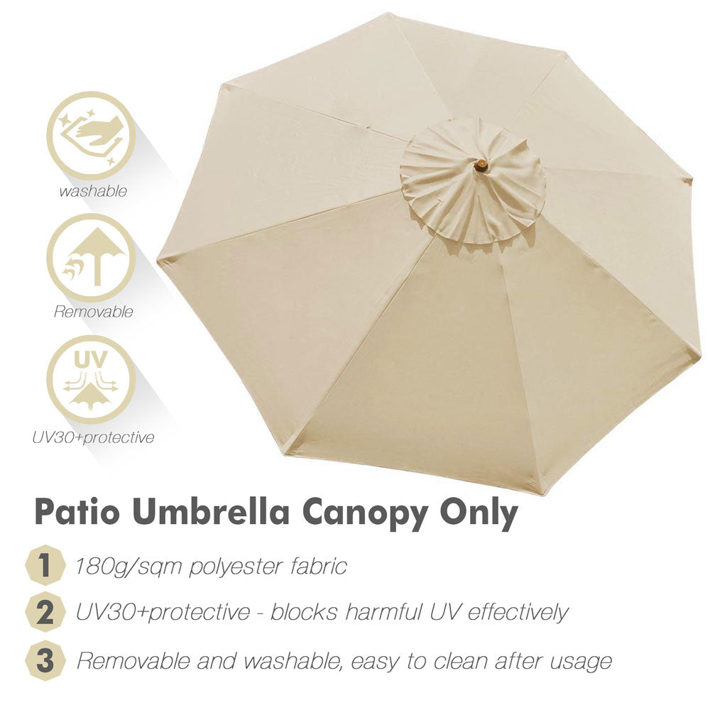 TheLAShop 10ft 8-Rib Patio Market Umbrella Replacement Canopy TheLAShop 10ft 8-Rib Patio Market Umbrella Replacement Canopy