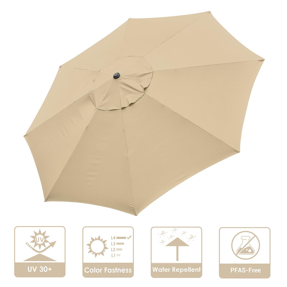 TheLAShop 13ft 8-Rib Patio Market Umbrella Replacement Canopy TheLAShop 13ft 8-Rib Patio Market Umbrella Replacement Canopy