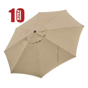 TheLAShop 13ft 8-Rib Patio Market Umbrella Replacement Canopy, Khaki(10ct.) Image