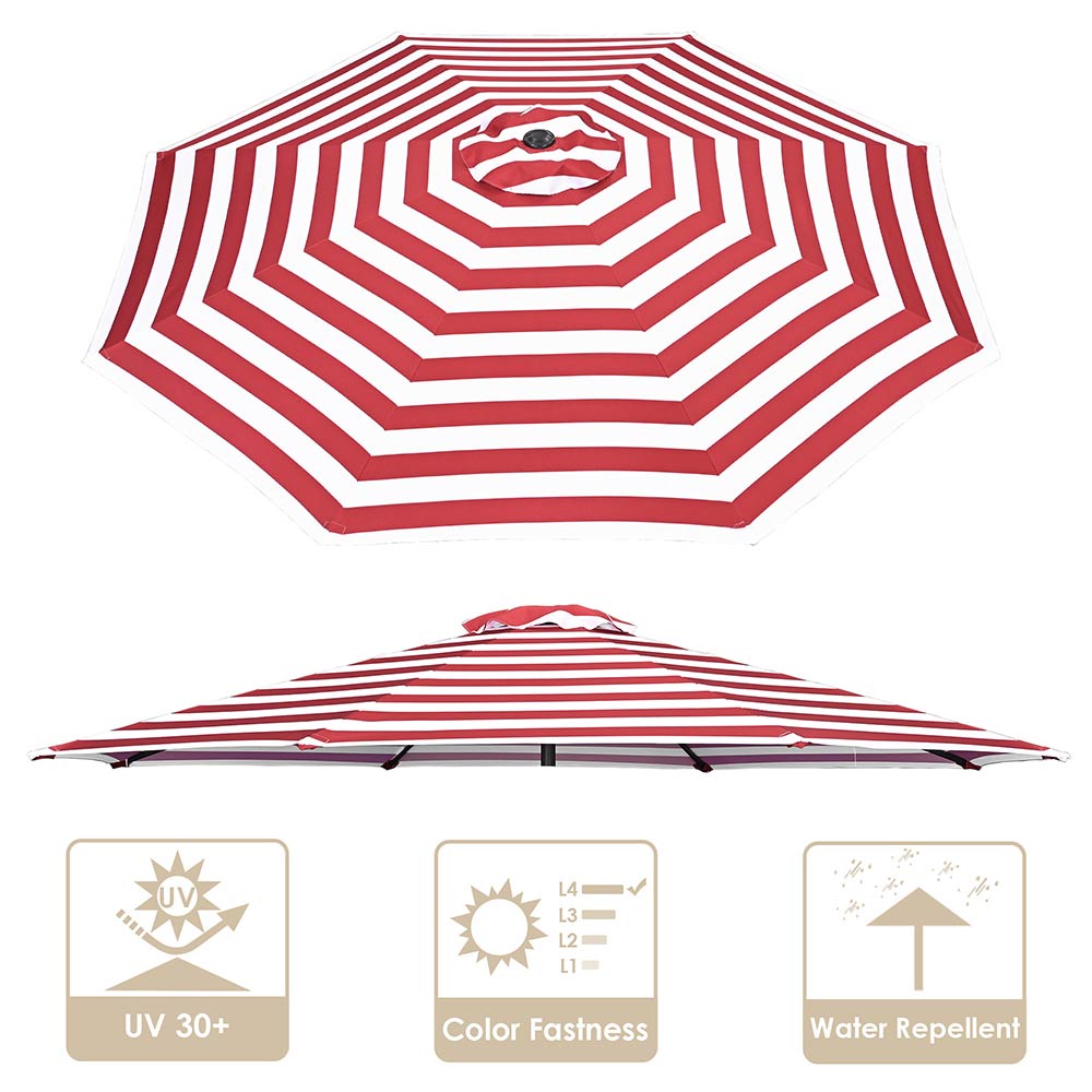 7.5 round patio umbrella canopy replacement hot pink TheLAShop 8ft 8-Rib Patio Market Umbrella Replacement Canopy