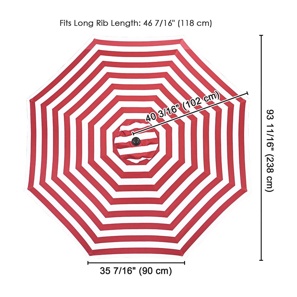 TheLAShop 8ft 8-Rib Patio Market Umbrella Replacement Canopy TheLAShop 8ft 8-Rib Patio Market Umbrella Replacement Canopy