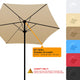 TheLAShop 9 ft 6-Rib Patio Umbrella Replacement Canopy Color Opt Image