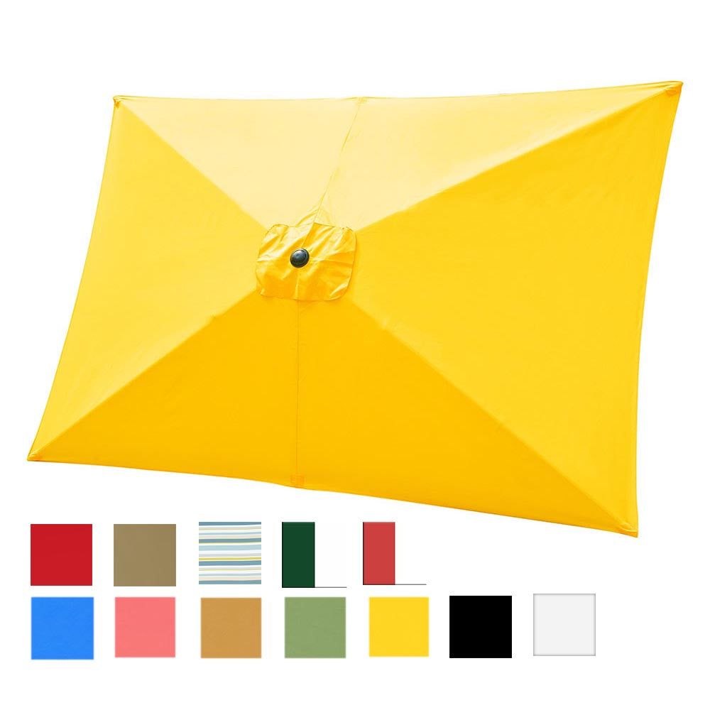 Rectangular Umbrella Canopy Replacement 10'x6.5' 6 Ribs