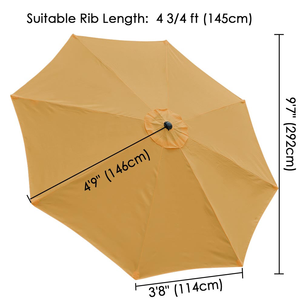 TheLAShop 10ft 8-Rib Patio Market Umbrella Replacement Canopy TheLAShop 10ft 8-Rib Patio Market Umbrella Replacement Canopy