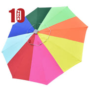 TheLAShop 10ft 8-Rib Patio Market Umbrella Replacement Canopy, Rainbow(10ct.) Image